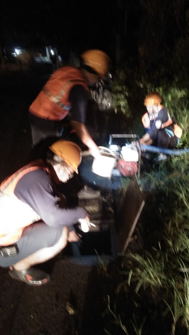 Kegiatan Inspeksi Malam Perumda Air Minum Tirta Sanjiwani Cabang Gianyar