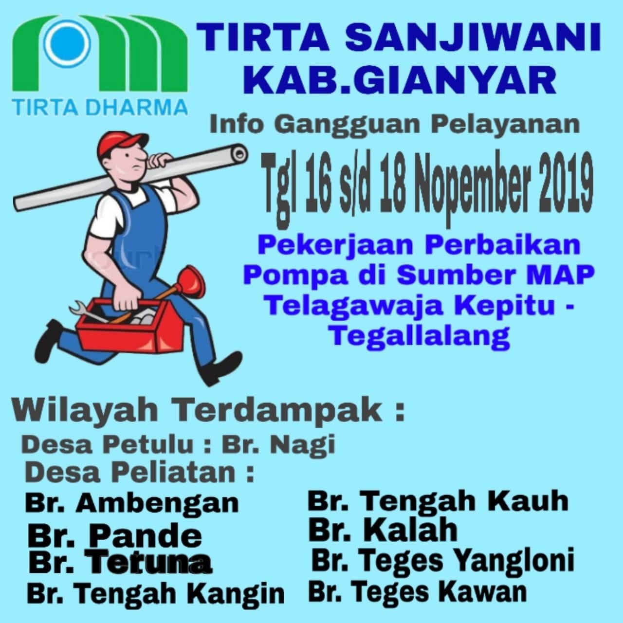 Info berita,Layanan PDAM,Kegiatan PDAM,gangguan layanan pdam,Berita PDAM,PERUMDA AMTS,PERUMDA AMTS Kabupaten Gianyar